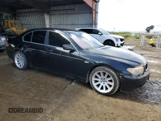 2004 BMW 7 Series with VIN WBAGL63594DP72797, listed as a Copart auction lot 49313695 with 182,785 mi miles and Salvage title. Bid and sale history available at DreamBid. Image 4.
