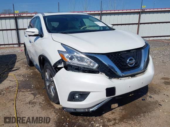 2016 Nissan Murano S with VIN 5N1AZ2MH0GN155422, listed as a IAAI auction lot 41979773 with 107,424 mi miles and . Bid and sale history available at carsss.com. Image 1.