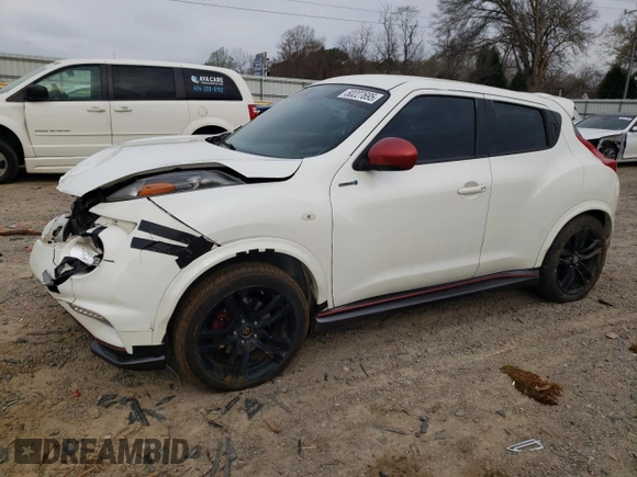 2014 Nissan Juke S with VIN JN8AF5MR4ET361461, listed as a Copart auction lot 50227695 with 148,644 mi miles and Salvage Title. Bid and sale history available at carsss.com. Image 1.