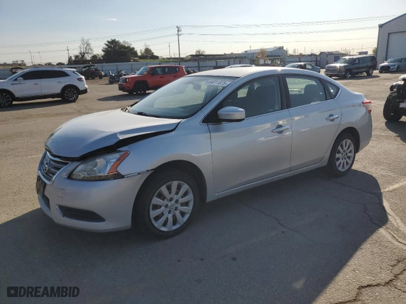 2015 Nissan Sentra SV with VIN 3N1AB7AP2FL668397, listed as a Copart auction lot 54011825 with 16,142 mi miles and Clean Title. Bid and sale history available at carsss.com. Image 1.