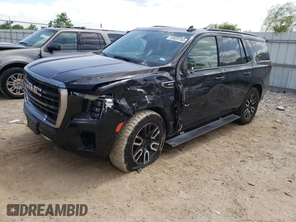 2021 GMC Yukon AT4 with VIN 1GKS2CKD1MR179644, listed as a Copart auction lot 63020703 with 44,037 mi miles. Bid and sale history available at carsss.com. Image 1.
