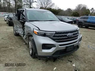 2021 Ford Explorer XLT with VIN 1FMSK8DH2MGA57763, listed as a Copart auction lot 43480875 with 35,545 mi miles and Salvage Title. Bid and sale history available at carsss.com. Image 15.