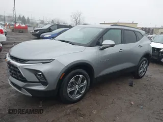 2024 Chevrolet Blazer LT with VIN 3GNKBCR4XRS152150, listed as a IAAI auction lot 41476874 with 7,383 mi miles and . Bid and sale history available at DreamBid. Image 2.