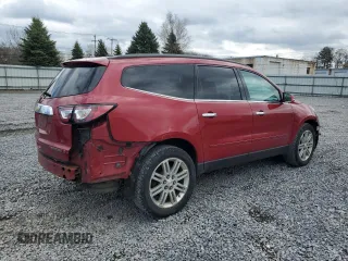2013 Chevrolet Traverse LT with VIN 1GNKVGKD8DJ219833, listed as a Copart auction lot 53933915 with 137,094 mi miles and Salvage Title. Bid and sale history available at DreamBid. Image 3.
