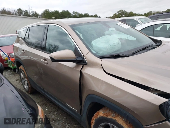 2018 GMC Terrain SLE with VIN 3GKALMEV0JL341267, listed as a IAAI auction lot 41717276 with 118,159 mi miles and . Bid and sale history available at carsss.com. Image 13.