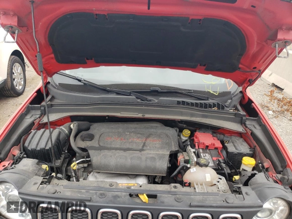 2018 Jeep Renegade Altitude with VIN ZACCJBBB1JPH82986, listed as a Copart auction lot 62943603 with 46,771 mi miles and Salvage title. Bid and sale history available at DreamBid. Image 11.