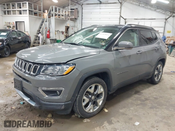 2020 Jeep Compass Limited z VIN 3C4NJCCB9LT108111, wystawiony jako IAAI lot #42369664 z przebiegiem 83 355 mil mil oraz . Historia ofert i sprzedaży dostępna na DreamBid. Obrazek 2.