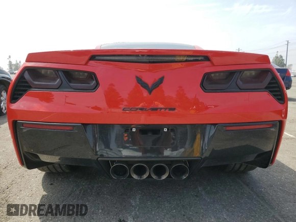2015 Chevrolet Corvette Z51 3LT with VIN 1G1YL2D73F5121378, listed as a Copart auction lot 48764725 with 54,208 mi miles and Salvage Title. Bid and sale history available at carsss.com. Image 6.