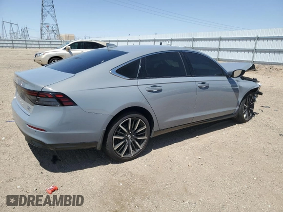 2024 Honda Accord Touring with VIN 1HGCY2F87RA075351, listed as a Copart auction lot 58370445 with 9,340 mi miles and Salvage title. Bid and sale history available at DreamBid. Image 3.