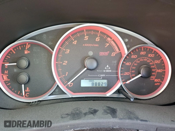 2011 Subaru WRX WRX STI with VIN JF1GR8H68BL820586, listed as a Copart auction lot 53850995 with 88,829 mi miles and Salvage title. Bid and sale history available at DreamBid. Image 9.