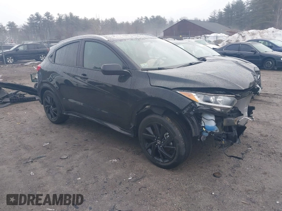 2022 Honda HR-V Sport with VIN 3CZRU6H19NM756131, listed as a IAAI auction lot 41620820 with 26,227 mi miles. Bid and sale history available at carsss.com. Image 1.