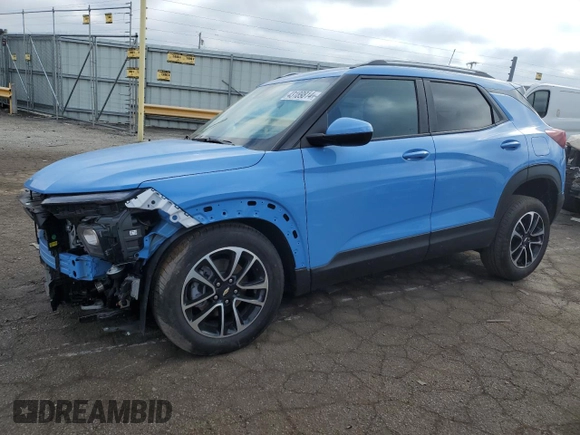 2024 Chevrolet TrailBlazer LT with VIN KL79MPS2XRB055699, listed as a Copart auction lot 43189814 with 796 mi miles and Salvage Title. Bid and sale history available at DreamBid. Image 1.