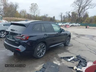 2023 BMW X3 M40i with VIN 5UX83DP07P9P81076, listed as a IAAI auction lot 40842928 with 22,459 mi miles and . Bid and sale history available at DreamBid. Image 4.