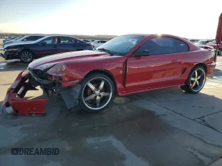 1996 Ford Mustang with VIN 1FALP4041TF234741, listed as a Copart auction lot 85277894 with 113,353 mi miles and Salvage Title. Bid and sale history available at carsss.com. Image 1.