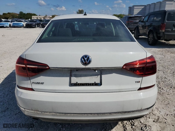 2017 Volkswagen Passat 1.8T S with VIN 1VWAT7A37HC085584, listed as a Copart auction lot 50938915 with 96,108 mi miles and Salvage Title. Bid and sale history available at carsss.com. Image 6.