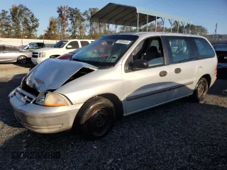 2000 Ford Windstar LX with VIN 2FMZA5042YBC35154, listed as a Copart auction lot 75300434 with 418,318 mi miles and Salvage Title. Bid and sale history available at carsss.com. Image 1.
