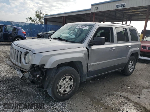 2016 Jeep Patriot Sport with VIN 1C4NJRBB8GD556940, listed as a Copart auction lot 57268185 with 120,297 mi miles and Salvage title. Bid and sale history available at DreamBid. Image 1.