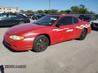 2004 Chevrolet Monte Carlo SS with VIN 2G1WX12K449404059, listed as a Copart auction lot 73695584 with 0 mi miles and Salvage Title. Bid and sale history available at carsss.com. Image 1.