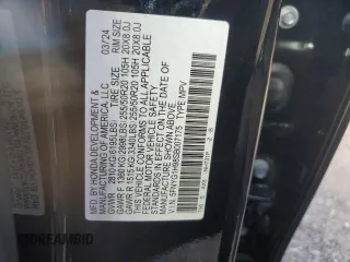 2025 Honda Pilot Black Edition with VIN 5FNYG1H98SB007175, listed as a Copart auction lot 62543534 with 1,974 mi miles and Salvage Title. Bid and sale history available at carsss.com. Image 13.