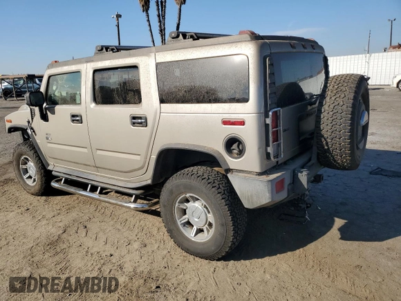 2006 Hummer H2 with VIN 5GRGN23U96H100245, listed as a Copart auction lot 85813544 with 0 mi miles and Salvage Title. Bid and sale history available at carsss.com. Image 2.