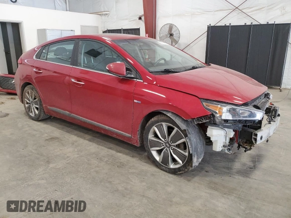 2019 Hyundai Ioniq Limited z VIN KMHC85LC8KU143066, wystawiony jako Copart lot #55116975 z przebiegiem 134 587 mil mil oraz Szkoda całkowita • Salvage title. Historia ofert i sprzedaży dostępna na DreamBid. Obrazek 4.