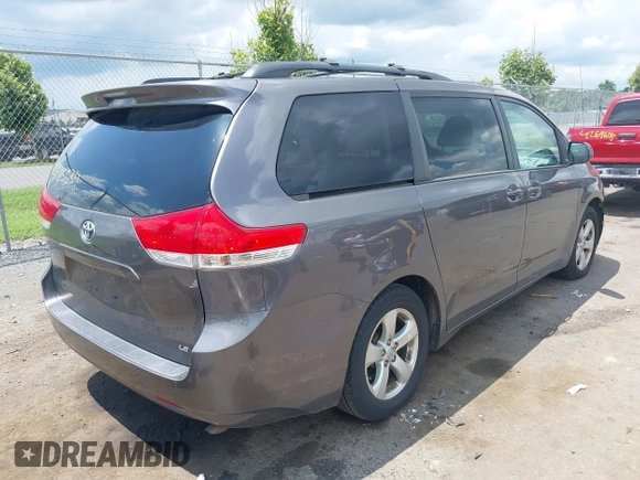 2014 Toyota Sienna LE AAS with VIN 5TDKK3DC3ES435091, listed as a IAAI auction lot 42735534 with 150,132 mi miles and . Bid and sale history available at DreamBid. Image 4.