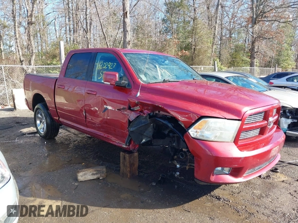 2012 Ram 1500 Sport with VIN 1C6RD7MT9CS161603, listed as a IAAI auction lot 41202927 with 212,522 mi miles and . Bid and sale history available at DreamBid. Image 1.