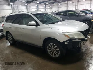 2013 Nissan Pathfinder SV with VIN 5N1AR2MM0DC660235, listed as a Copart auction lot 44517695 with 136,516 mi miles and Salvage Title. Bid and sale history available at carsss.com. Image 4.
