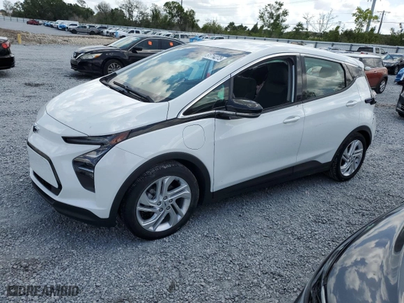 2023 Chevrolet Bolt EV 1LT with VIN 1G1FW6S06P4132944, listed as a Copart auction lot 51714275 with 21,874 mi miles and Clean Title. Bid and sale history available at carsss.com. Image 1.