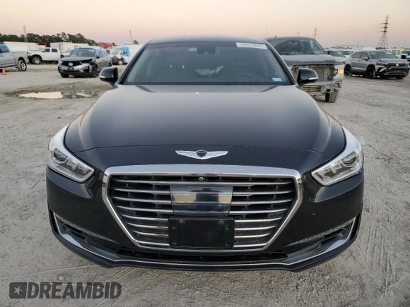 2018 Genesis G90 Premium z VIN KMHG34JA7JU039128, wystawiony jako Copart lot #80633884 z przebiegiem 64 753 mil mil oraz Szkody całkowita. Historia ofert i sprzedaży dostępna na DreamBid. Obrazek 5.