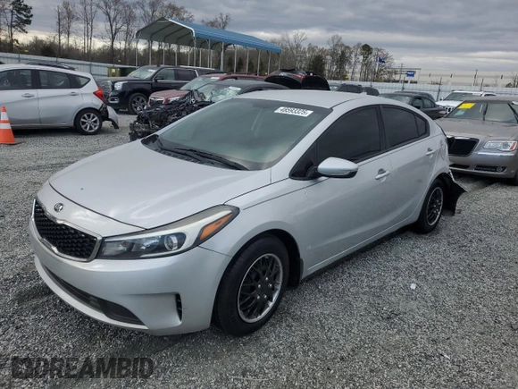 2017 Kia Forte LX with VIN 3KPFK4A79HE045304, listed as a Copart auction lot 48593325 with 86,087 mi miles and Salvage Title. Bid and sale history available at carsss.com. Image 1.