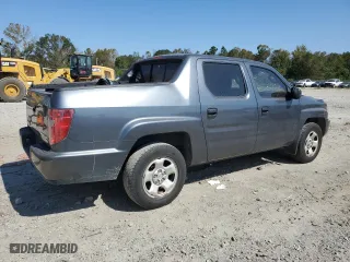 2010 Honda Ridgeline RT with VIN 5FPYK1F27AB011602, listed as a Copart auction lot 75613104 with 172,028 mi miles and Salvage Title. Bid and sale history available at carsss.com. Image 3.