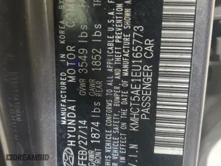 2014 Hyundai Accent GS with VIN KMHCT5AE1EU165773, listed as a Copart auction lot 47288035 with 148,526 mi miles and Salvage Title. Bid and sale history available at carsss.com. Image 12.