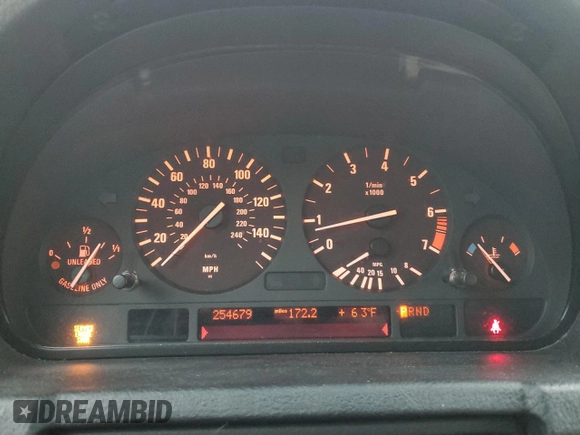 2003 BMW X5 3.0i with VIN 5UXFA53563LV93490, listed as a Copart auction lot 81846624 with 254,679 mi miles and Salvage Title. Bid and sale history available at carsss.com. Image 9.