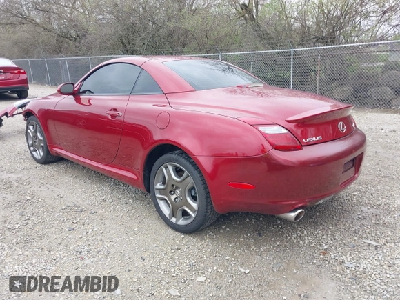 2006 Lexus SC with VIN JTHFN48Y369005760, listed as a IAAI auction lot 41894157 with 128,510 mi miles. Bid and sale history available at carsss.com. Image 3.