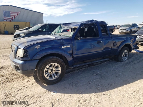 2008 Ford Ranger XL with VIN 1FTYR14U68PA29646, listed as a Copart auction lot 45421145 with 123,297 mi miles and Salvage Title. Bid and sale history available at carsss.com. Image 1.