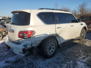 2018 Nissan Armada Platinum with VIN JN8AY2NF8J9333487, listed as a Copart auction lot 46295745 with 58,876 mi miles and Salvage Title. Bid and sale history available at carsss.com. Image 3.