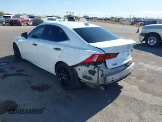 2015 Lexus IS 250 with VIN JTHBF1D25F5056907, listed as a IAAI auction lot 41348874 with 246,372 mi miles and . Bid and sale history available at carsss.com. Image 3.
