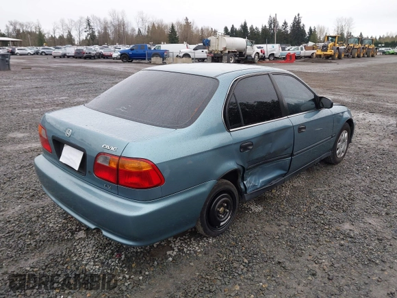 2000 Honda Civic LX with VIN 1HGEJ6677YL000793, listed as a IAAI auction lot 41889317 with 184,766 mi miles. Bid and sale history available at carsss.com. Image 4.
