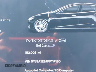 2015 Tesla Model S 85D z VIN 5YJSA1E24FF114180, wystawiony jako IAAI lot #41832583 z przebiegiem 152 008 mil mil oraz . Historia ofert i sprzedaży dostępna na DreamBid. Obrazek 15.