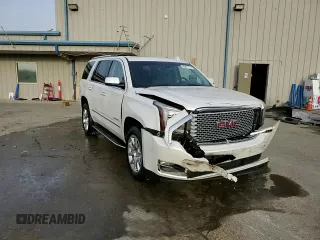 2017 GMC Yukon Denali with VIN 1GKS2CKJ6HR274387, listed as a Copart auction lot 48421715 with 99,291 mi miles and Salvage Title. Bid and sale history available at carsss.com. Image 14.