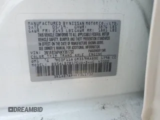 2019 Nissan Sentra S с VIN 3N1AB7AP4KY361732, выставлен на аукционе Copart как лот 59713525 с пробегом 99 114 миль миль и Списание • Salvage title. История ставок и продаж доступна на DreamBid. Изображение 12.