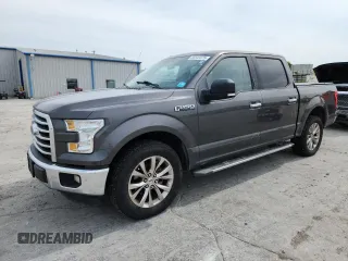 2015 Ford F-150 XL with VIN 1FTEW1CF7FKE55998, listed as a Copart auction lot 60543075 with 95,808 mi miles and Salvage title. Bid and sale history available at DreamBid. Image 1.