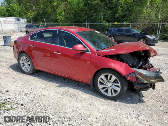 2014 Buick Regal Premium I with VIN 2G4GN5EX8E9321621, listed as a Copart auction lot 63811795 with 106,439 mi miles and Salvage title. Bid and sale history available at DreamBid. Image 4.