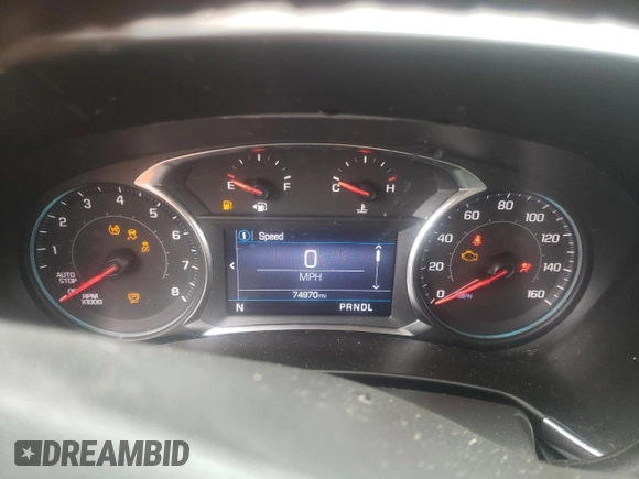 2023 Chevrolet Equinox LT with VIN 3GNAXKEG2PS172557, listed as a Copart auction lot 55362735 with 74,970 mi miles and Salvage title. Bid and sale history available at DreamBid. Image 9.