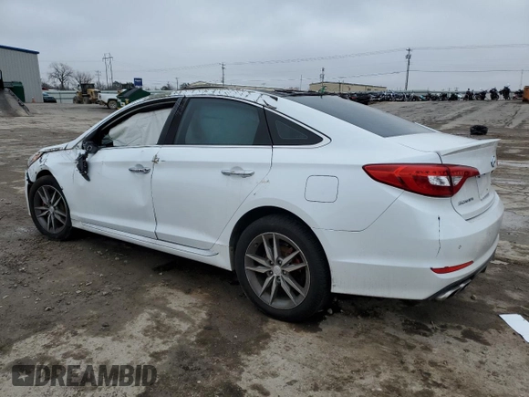 2015 Hyundai Sonata Sport with VIN 5NPE34AB0FH083851, listed as a Copart auction lot 44110145 with Not Provided miles and Salvage Title. Bid and sale history available at carsss.com. Image 2.