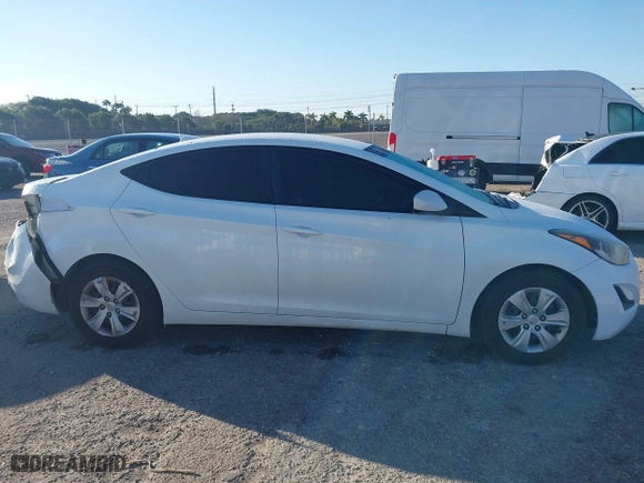 2016 Hyundai Elantra GL with VIN 5NPDH4AE3GH685460, listed as a IAAI auction lot 41674411 with 89,409 mi miles. Bid and sale history available at carsss.com. Image 13.