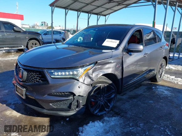2019 Acura RDX w/A-Spec Pkg with VIN 5J8TC2H66KL028493, listed as a IAAI auction lot 41246651 with 136,713 mi miles. Bid and sale history available at carsss.com. Image 17.