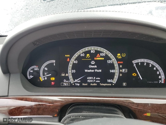 2013 Mercedes-Benz S-Class S 550 with VIN WDDNG7DB3DA527588, listed as a Copart auction lot 52543795 with 92,417 mi miles and Clean Title. Bid and sale history available at carsss.com. Image 9.