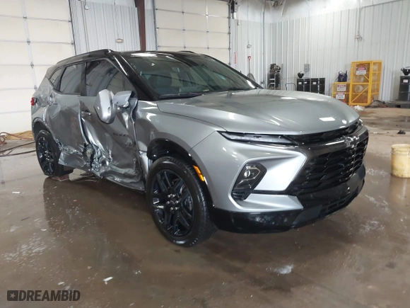 2024 Chevrolet Blazer RS with VIN 3GNKBERS5RS196244, listed as a IAAI auction lot 41549647 with 12,399 mi miles. Bid and sale history available at carsss.com. Image 1.